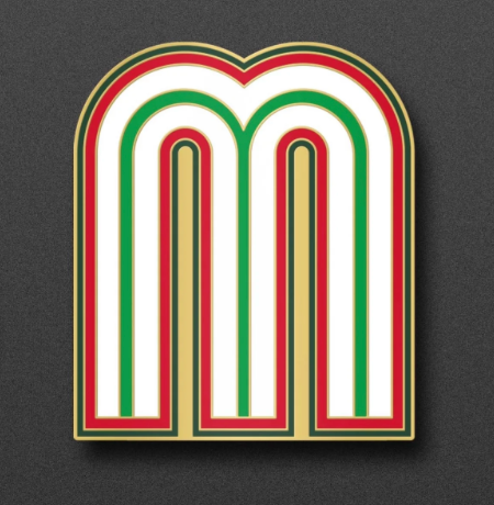 "M" Mexico Pin